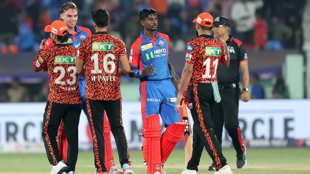 Delhi Capitals vs Sunrisers Hyderabad Timeline