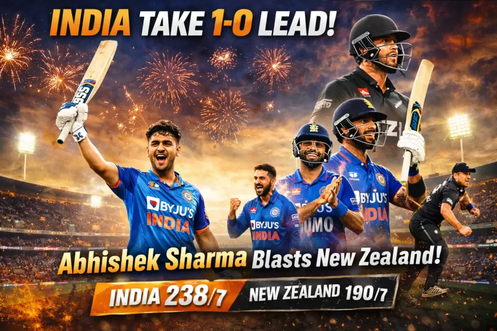 Abhishek Sharma Storm Blows Away New Zealand as India